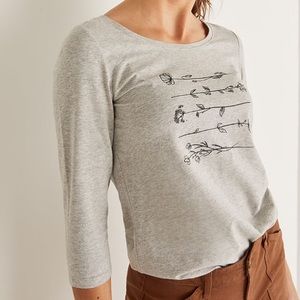 Reitmans 2X printed 3/4 sleeves t-shirt